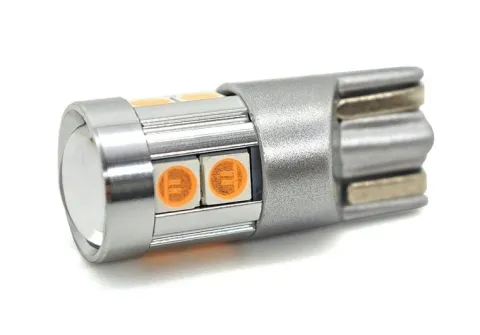 W5W żarówka LED T10 12-24V CANBUS 500lm 8 kolorów Fioletowa