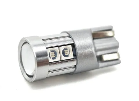 W5W żarówka LED T10 12-24V CANBUS 500lm 8 kolorów Niebieska