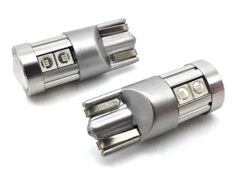 W5W żarówka LED T10 12-24V CANBUS 500lm 8 kolorów Niebieska