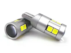 W5W żarówka LED T10 12-24V CANBUS 500lm 8 kolorów Biała