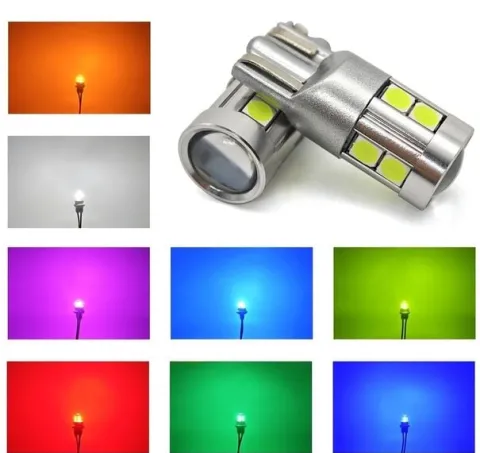 W5W żarówka LED T10 12-24V CANBUS 500lm 8 kolorów Biała