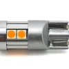 W5W żarówka LED T10 12-24V CANBUS 500lm 8 kolorów Pomarańczowa