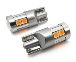 W5W żarówka LED T10 12-24V CANBUS 500lm 8 kolorów Pomarańczowa