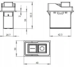 Wyłącznik elektromagnetyczny KJD6 6A 250V