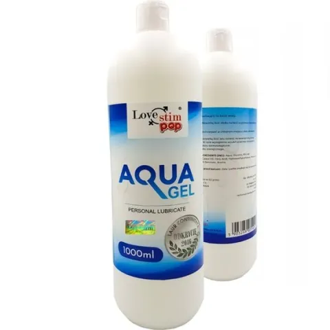 Wydajny Lubrykant Nawilżający na Bazie Wody AQUA GEL 1000ml Wodny NIE PLAMI