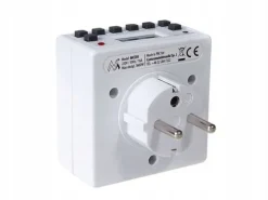 WYLACZNIK WŁĄCZNIK BOJLER PROGRAMATOR CZASOWY CYFROWY TIMER MOCNY 16A 3600W