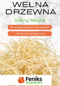 Wypełniacz do koszy prezentowych, prezentów 1 kg Osika naturalna