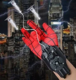 WYRZUTNIĄ SIECI SPIDER-MAN PUCHARY SSĄCE MAGNESY CZŁOWIEK PAJĄK Z RĘKAWICA