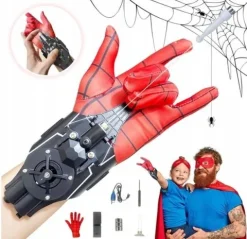 WYRZUTNIĄ SIECI SPIDER-MAN PUCHARY SSĄCE MAGNESY CZŁOWIEK PAJĄK Z RĘKAWICA