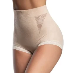 Wyszczuplające modelujące majtki WISKOZA WYSOKI STAN delikatne PREMIUM
