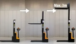 Wózek elektryczny podnośnikowy magazynowy 1500kg 1,5t 3m platforma podest