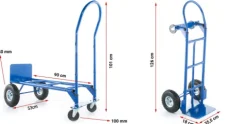 Wózek magazynowy młynarka 2w1 transportowy platformowy HIGHER 250kg