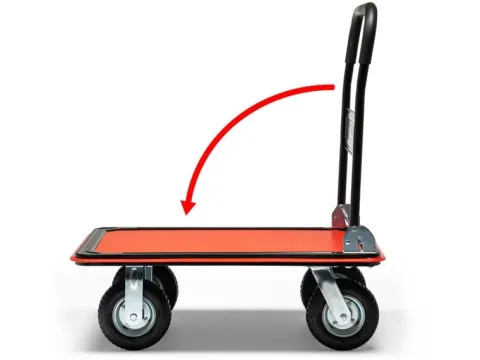 WÓZEK MAGAZYNOWY TRANSPORTOWY UDŹWIG DO 350 kg POMPOWANE DUŻE KOŁA MOCNY