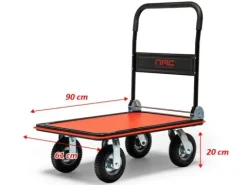 WÓZEK MAGAZYNOWY TRANSPORTOWY UDŹWIG DO 350 kg POMPOWANE DUŻE KOŁA MOCNY