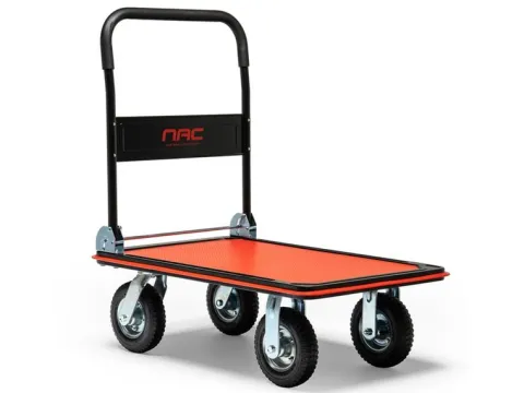 WÓZEK MAGAZYNOWY TRANSPORTOWY UDŹWIG DO 350 kg POMPOWANE DUŻE KOŁA MOCNY