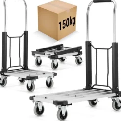Wózek magazynowy transportowy składany aluminiowy 150kg