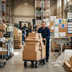 Wózek magazynowy transportowy platformowy składany HIGHER PRO 700 kg
