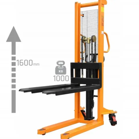 WÓZEK MASZT PALETOWY PALECIAK RĘCZNY CORMAK WRHS1610 UDŹWIG 1000KG 1600MM