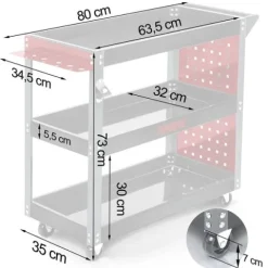 Wózek narzędziowy warsztatowy Humberg HM-515
