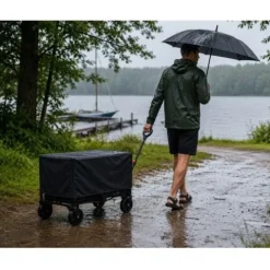 WÓZEK OGRODOWY MULTIGARDEN METALOWY 120L SKŁADANY NA 100KG