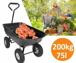 WÓZEK OGRODOWY PRZYCZEPKA TACZKA WYWROTKA 200KG