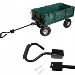 WÓZEK OGRODOWY TRANSPORTOWY DUŻY PRZYCZEPKA BOGIE-TRAX3 ROZKŁADANY DO 300KG