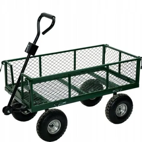 WÓZEK OGRODOWY TRANSPORTOWY DUŻY PRZYCZEPKA BOGIE-TRAX3 ROZKŁADANY DO 300KG