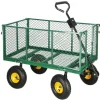 Wózek ogrodowy transportowy metalowy 400 kg zielony