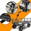 WÓZEK OGRODOWY TRANSPORTOWY PRZYCZEPKA TACZKA KOŁA PLANDEKA DO 400KG 100L