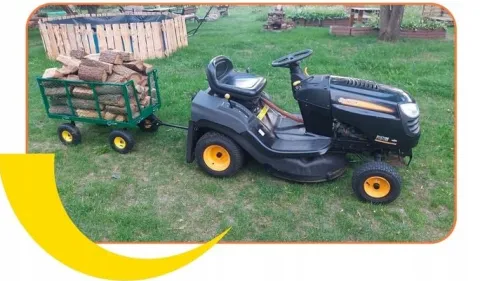 Wózek ogrodowy transportowy przyczepka duży XXL 220l + GRATIS wys 105cm
