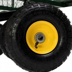 WÓZEK OGRODOWY Transportowy Przyczepka Duży 220L 350kg Burty 41cm +