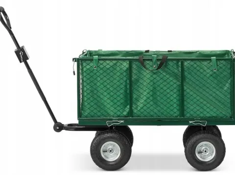 Wózek ogrodowy TRANSPORTOWY taczka przyczepka rozkładany BURTY 450kg 250L