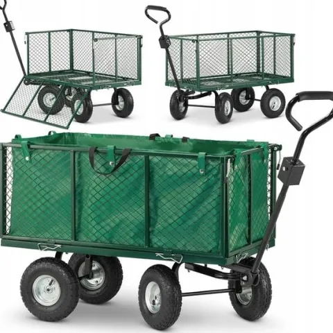 Wózek ogrodowy TRANSPORTOWY taczka przyczepka rozkładany BURTY 450kg 250L