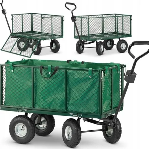 Wózek ogrodowy TRANSPORTOWY taczka przyczepka rozkładany BURTY 450kg 250L