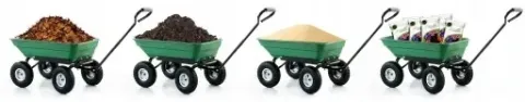 Wózek ogrodowy transportowy taczka przyczepka wywrotka HIGHER 350kg