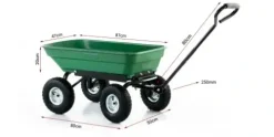 Wózek ogrodowy transportowy taczka przyczepka wywrotka HIGHER 350kg