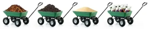 Wózek ogrodowy transportowy taczka przyczepka wywrotka HIGHER 350kg