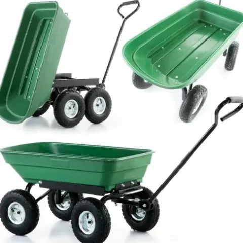 Wózek ogrodowy transportowy taczka przyczepka wywrotka HIGHER 350kg
