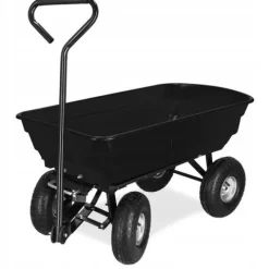 WÓZEK OGRODOWY TRANSPORTOWY TACZKA OGRODOWA PRZYCZEPKA 250kg WYWROTKA 75L