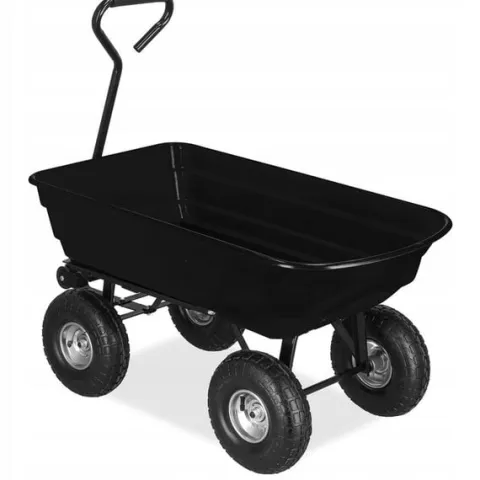 WÓZEK OGRODOWY TRANSPORTOWY TACZKA OGRODOWA PRZYCZEPKA 250kg WYWROTKA 75L