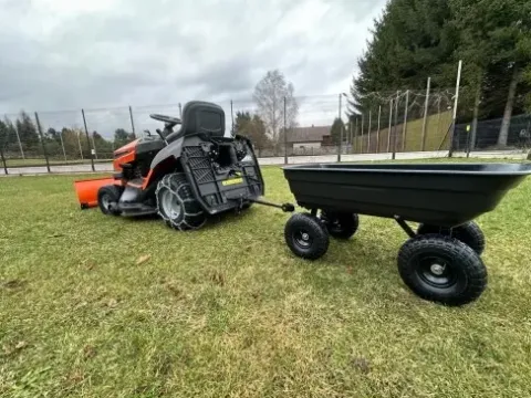 Wózek ogrodowy transportowy wywrotka 75L 300 kg ręczny lub pod