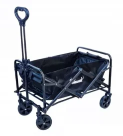 WÓZEK OGRODOWY TURYSTYCZNY TRANSPORTOWY SKŁADANY PLAŻOWY ZAKUPOWY MOC 80KG