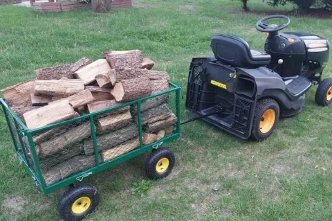 WÓZEK OGRODOWY 3w1 przyczepka transportowa 500kg 220L ROZKŁADANE BURTY