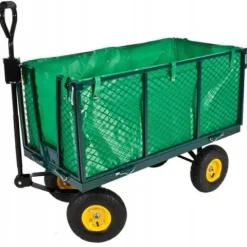 WÓZEK OGRODOWY 3w1 przyczepka transportowa 500kg 220L ROZKŁADANE BURTY