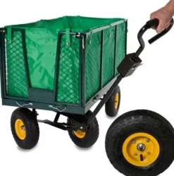 WÓZEK OGRODOWY 3w1 przyczepka transportowa 500kg 220L ROZKŁADANE BURTY