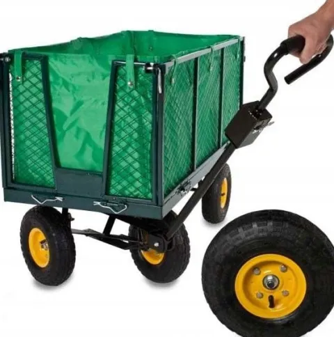 WÓZEK OGRODOWY 3w1 przyczepka transportowa 500kg 220L ROZKŁADANE BURTY