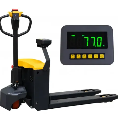 WÓZEK PALETOWY ELEKTRYCZNY Z WAGĄ CORMAK Q20SP UDŹWIG 2000KG 1150MM