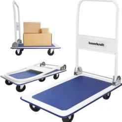 Wózek platformowy magazynowy transportowy składany ręczny 150kg