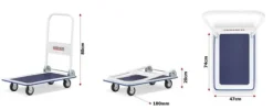 Wózek platformowy transportowy magazynowy 150kg PL-PH150