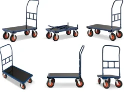 Wózek platformowy transportowy magazynowy CargoMaster 640 kg by HIGHER